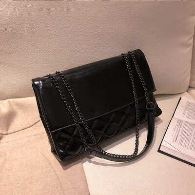 

Small fragrance bag female 2019 new wave Korean fashion casual wild temperament shoulder slung rhombic chain bag
