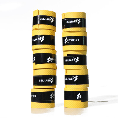 

10pcslot Tennis Racket PU Overgrip Anti-skid Sweat Absorbed Soft Wrap Taps Tenis Racquet Damper Dry Vibration Tacky grips Badmin