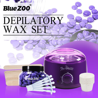 

〖Follure〗Wax Warmer Heater Pot Machine Kit 150g Wax Beans 10pcs Hair Removal Sticks