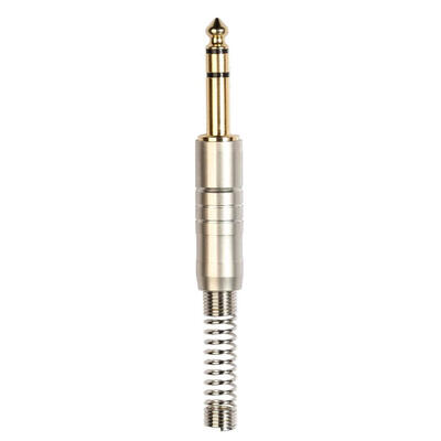 

Gold Plated 635mm Jack Plug Solder Male Stereo Socket Audio Adapter Spring