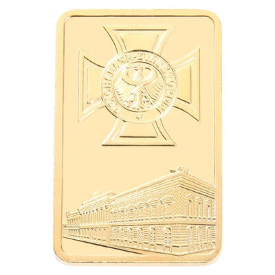 

Gold Brick Zinc Alloy Plated Commemorative Coins Bitcoin Art Collection