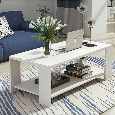 

End Table Rectangle Tea Table Living Room Sofa Coffee Table Furniture White