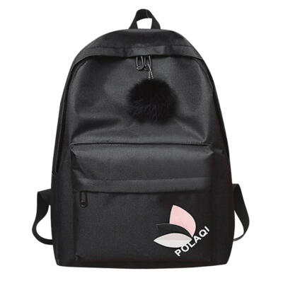 

Simple Women Girls Canvas Backpacks Teen Travel Shoulder School Handbags