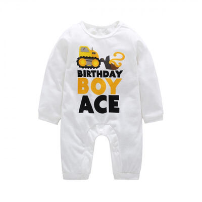 

Cotton Kids Baby Boys 2 Years Birthday Romper Jumpsuit Playsuit Outfits Clothes