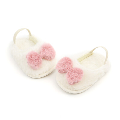 

2019 Baby Girl Cute Plush Soft Slide Slip On Flat Sandal Slipper Casual Infant Crib Shoes