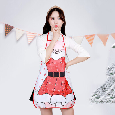 

Siaonvr Santa Claus Apron Personality Novelty Ornament Kitchen Home Christmas Apron