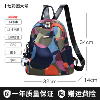 

Cloth bag double shoulder bag women Korean style bag fashion bag canvas travel small backpack