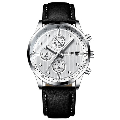 

Luxury Mens Quartz Watch Sport Casual Wristwatch Men Military Clock Leather Wrist Watch Waterproof 30M Relogio Masculino 2019