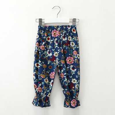 

Toddler Baby Kids Girls Soft Cotton Flowers Trousers Legging Pants Clothes Cute