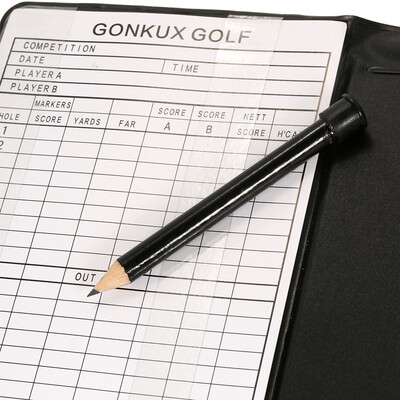 

Golf Score Tracking Card Golf Stat Tracker Notebook Score Tracking Card Scorecard Holder with Pencil