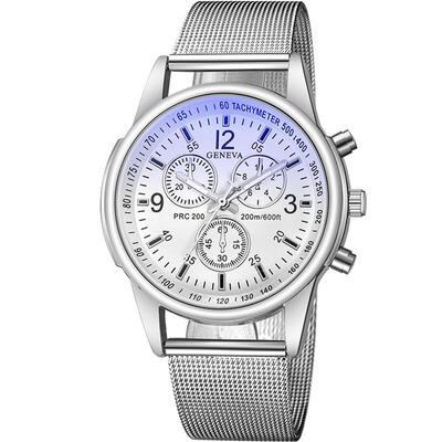 

GENEVA 2018 Sport Watch Luxury Metal Mesh Band Stainless Steel Analog Quartz Wristwatch Women Mens Unisex Military Watches