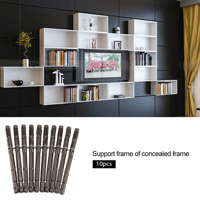 

10Pcs Concealed Shelf Support Holders Screw Mounted Installation Iron Brackets Concealed Shelf Bracket Shelf Support