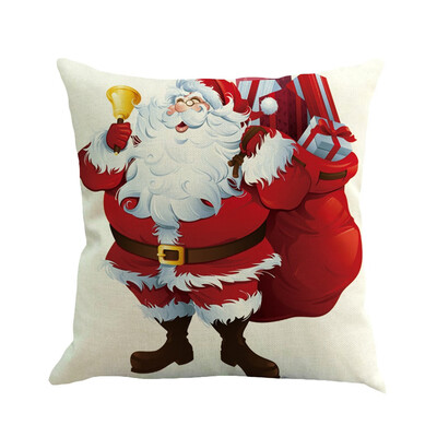 

Tailored Christmas Cotton Linen Sofa Car Home Waist Cushion Cover Throw Pillow Case