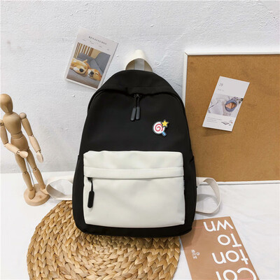 

Ins style schoolbag female Korean version of high school backpack college students feel old girl little fresh Japanese school doub