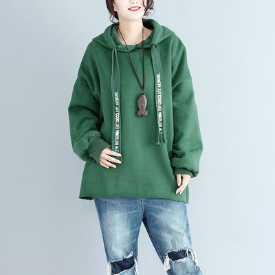 

Hoodies Women Brand Female Long Sleeve Solid Color Hooded Sweatshirt Hoodie Tracksuit Sweat Coat Casual Sportswear -5XL W2