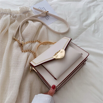 

Small bag new fashion texture handbag Korean version of the wild simple shoulder bag slung small square bag tide