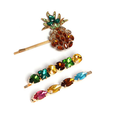 

Pineapple Rhinestone Statement Earring Boho Fashion Crystal Drop Dangle Earrings for Women party Jewelry gifts oorbellen 2019