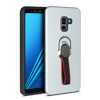 

Magnetic Case Samsung Galaxy A8 A8 Plus 2018 Phone Ring Stand Case Samsung A8 SM-A730N SM-A730FDS SM-A730 Hybrid TPU Hard Cover