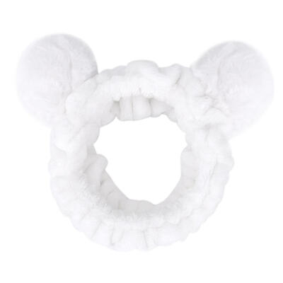 

Girls 2 Hairballs Elastic Makeup Hairbands Women Face Washing Headbands