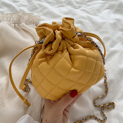 

North bag texture French small womens bag2019 new style foreign-style single-shoulder single-shoulder bag small bucket bag