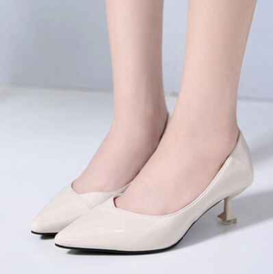 

Rose Women Slip On Pointed Toe Super High Spike Heel Sexy Shoes Solid Lady Shoes