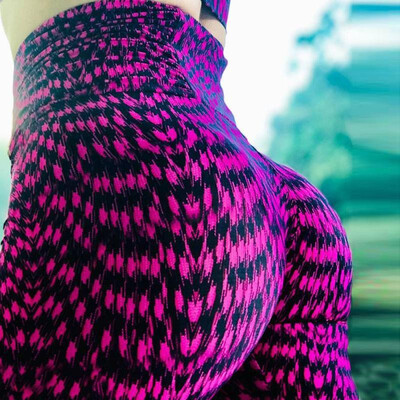 

New ebay Europe&the United States explosion models digital abstract printing hip elastic high waist leggings yoga pants women