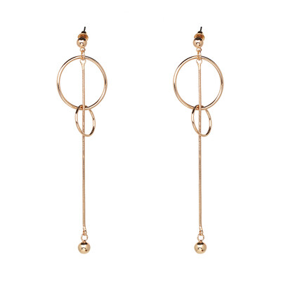 

JURAN New Fashion GoldSilver Body Statement Dangle Earrings For Women Geometry Wire-Shaped Earrings Girls Bijoux Long Earrings