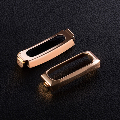 

〖Follure〗Replacement Wristband Band Strap Metal Case For Xiaomi Mi Band 2 Bracelet BK