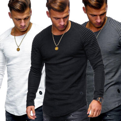 

Fashion Men&39s Slim Fit O Neck Long Sleeve Muscle Tee T-shirt Casual Tops Blouse