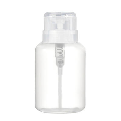 

210ml Nail Art Mini Pump Dispenser Empty Bottle Plastic Pressure Bottles