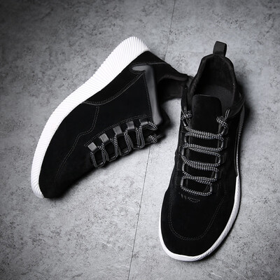 

Spring sports shoes male Korean version of the trend low to help casual shoes wild increase student shoes fashion mens shoes