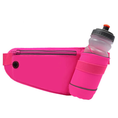 

Unisex Outdoor Sports Belt Waist Bag Water Bottle Holder Bag Reflect Light Waist Pouch Running Jogging Hiking Sports Waist Bag