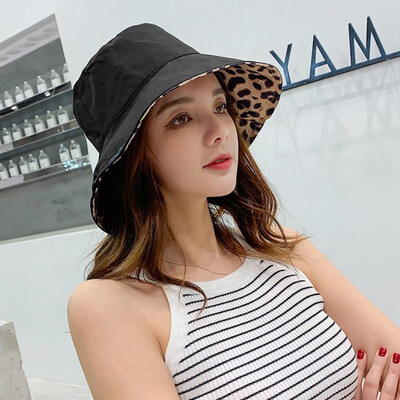 

Life Essential Double-Sided Awning Leopard Fisherman Hat Sexy&Versatile A Good Gift for Girlfriend