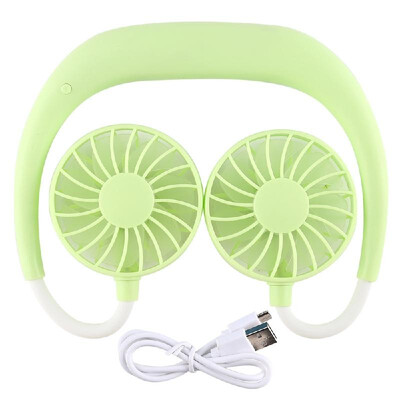 

New Neckband Fan Handheld Sports Fan 3 Speeds Adjustable Wearable Fan Charging Hanging Fan Portable Lazy USB Travel Fan