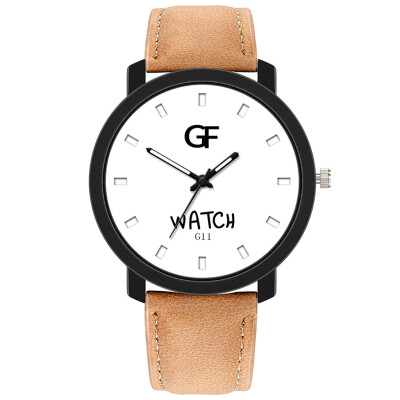 

Gobestart Hot Man Leather Watch Whatever Late Anyway Letter Watches New Pointer glow