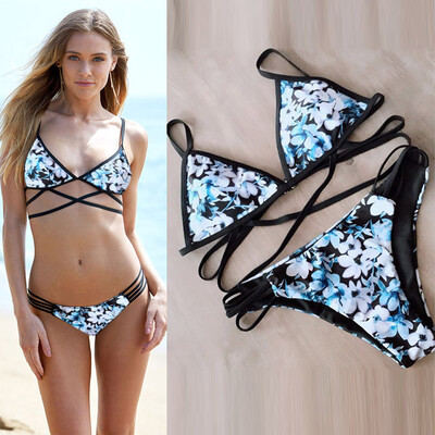 

Roseonmyhand Women Girls Floral Bikini Set Underwire Padded Bathing Swimsuit Swimwear