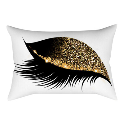 

〖Follure〗Eyelash Out Soft Velvet Cushion Cover 30x50cm Marble Pillow Cases