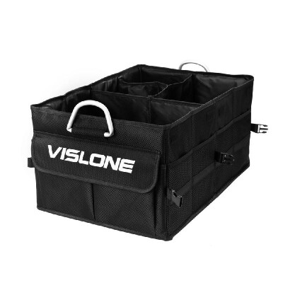 

VISLONE Car Trunk Organizer Folding Organizer Waterproof Multi Oxford Cloth Pockets 60L Large Capacity Storag Bag Organizer Stora