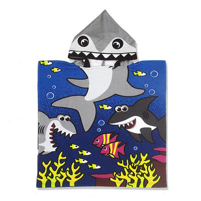 

Cute Cartoon Children Hooded Bath Towel Baby Kids Printed Cloak Beach Towel