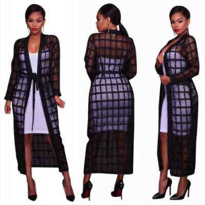 

Womens Long Sleeve Sexy Long Maxi Kimono Cardigan Blouse Casual Jacket Top Dress