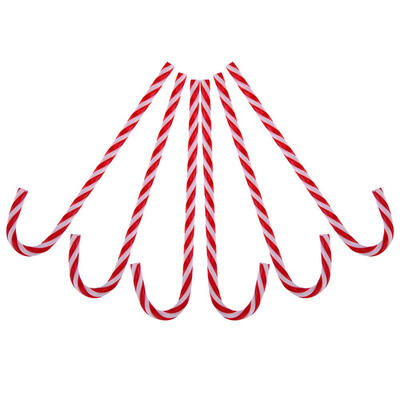

6pcs Candy Crutches Christmas Tree Decor Hanging Ornaments Pendants