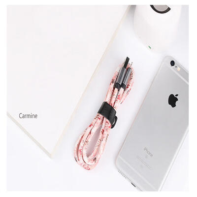 

Data Cable For Apple Android Mobile Phone Universal Camouflage Leather Data Cable