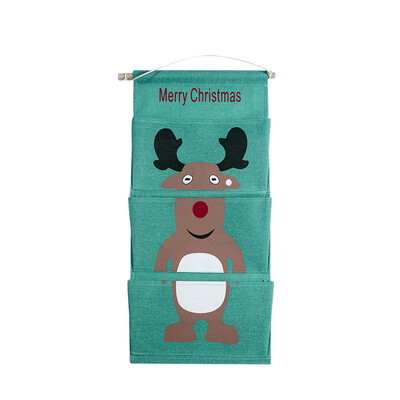 

Siaonvr Christmas Decoration Storage Canvas Hanging Bag Door Decoration Storage Bag