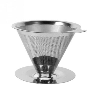 

Double Layer Reusable Coffee Filter Stainless Steel Mesh Drip Coffee Holder