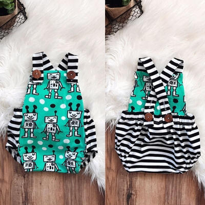 

Newborn Baby Boys Girls Romper Bodysuit Jumpsuit Backless Summer Clothes Outfits