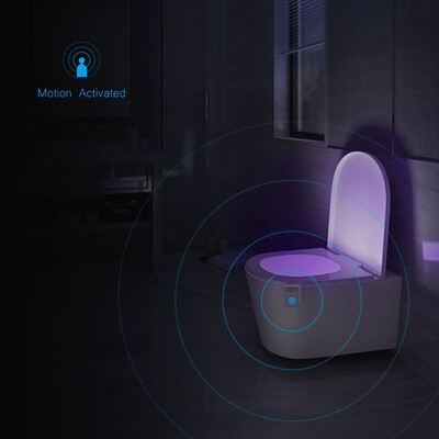 

〖Follure〗8Color Toilet LED Motion Sensor Lamp Bathroom Seat Aromatherapy Light Lamp