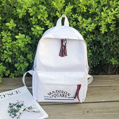 

Tailored Woman Trendy Solid Color Leisure Backpack Ladies Harajuku Campus Style Backpack