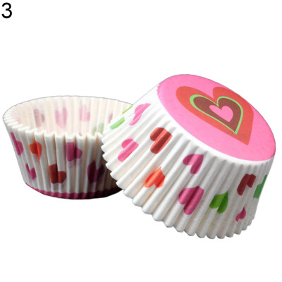 

100Pcs Lovely Cupcake Cake Liner Baking Cup Muffin Dessert Holder Kitchen Decor