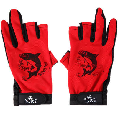 

1Pair Sport Fishing Gloves 3 Half-Finger Breathable Anti-Slip Glove