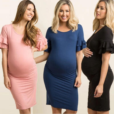 

Pregnant Women&39s Maternity Short Dress Maxi Gown Photography Photo Clothes